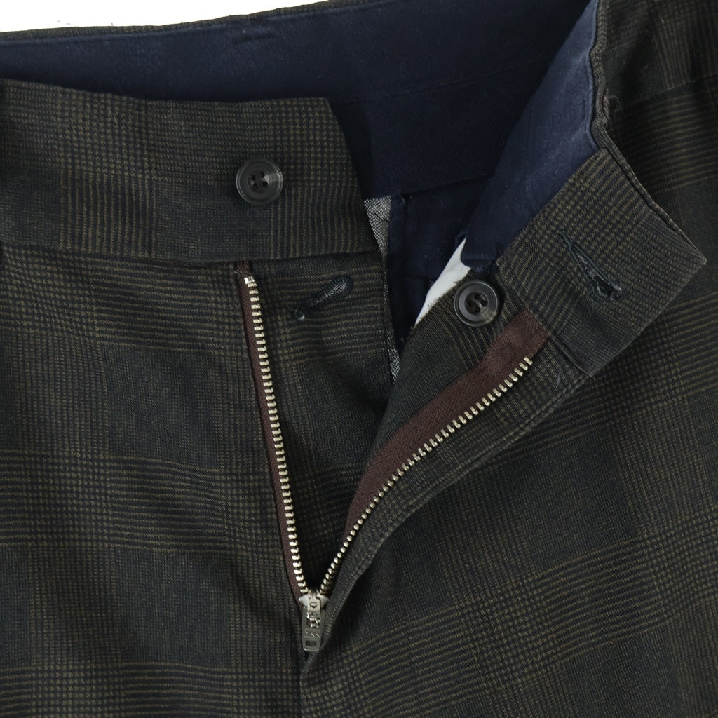 Needles(ニードルス) Flap Pocket Boot-Cut Trouser フラップポケット ブーツカット トラウザー スラックスパンツ グレンチェック柄 ブラウン GL171
