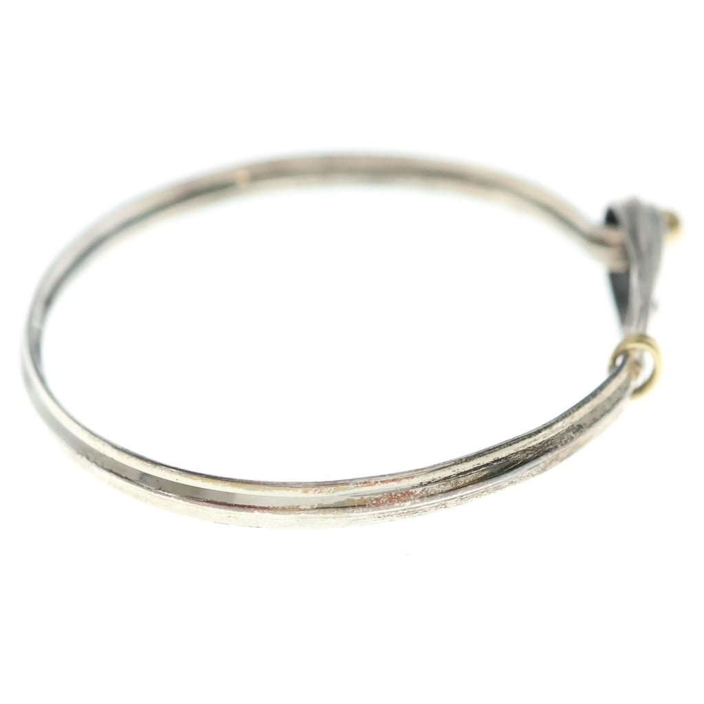 TIFFANY & Co.(ティファニー) ツイストフック アンド アイ ブレスレット SV925 K18イエローゴールド シルバー レディース