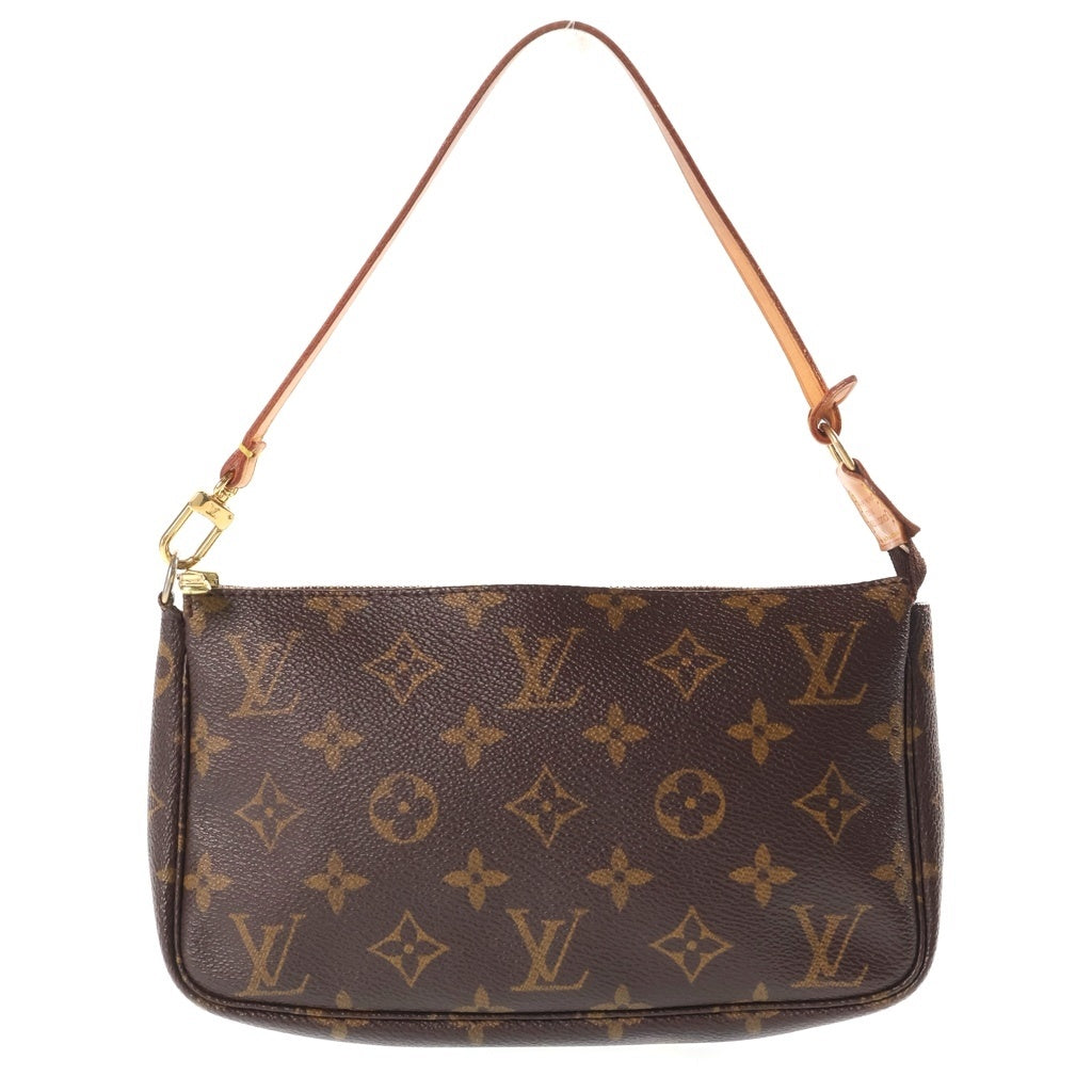 LOUIS VUITTON(ルイヴィトン) モノグラム ポシェットアクセソワール PVC レザー ハンドバッグ アクセサリーポーチ ブラウン M51980 レディース