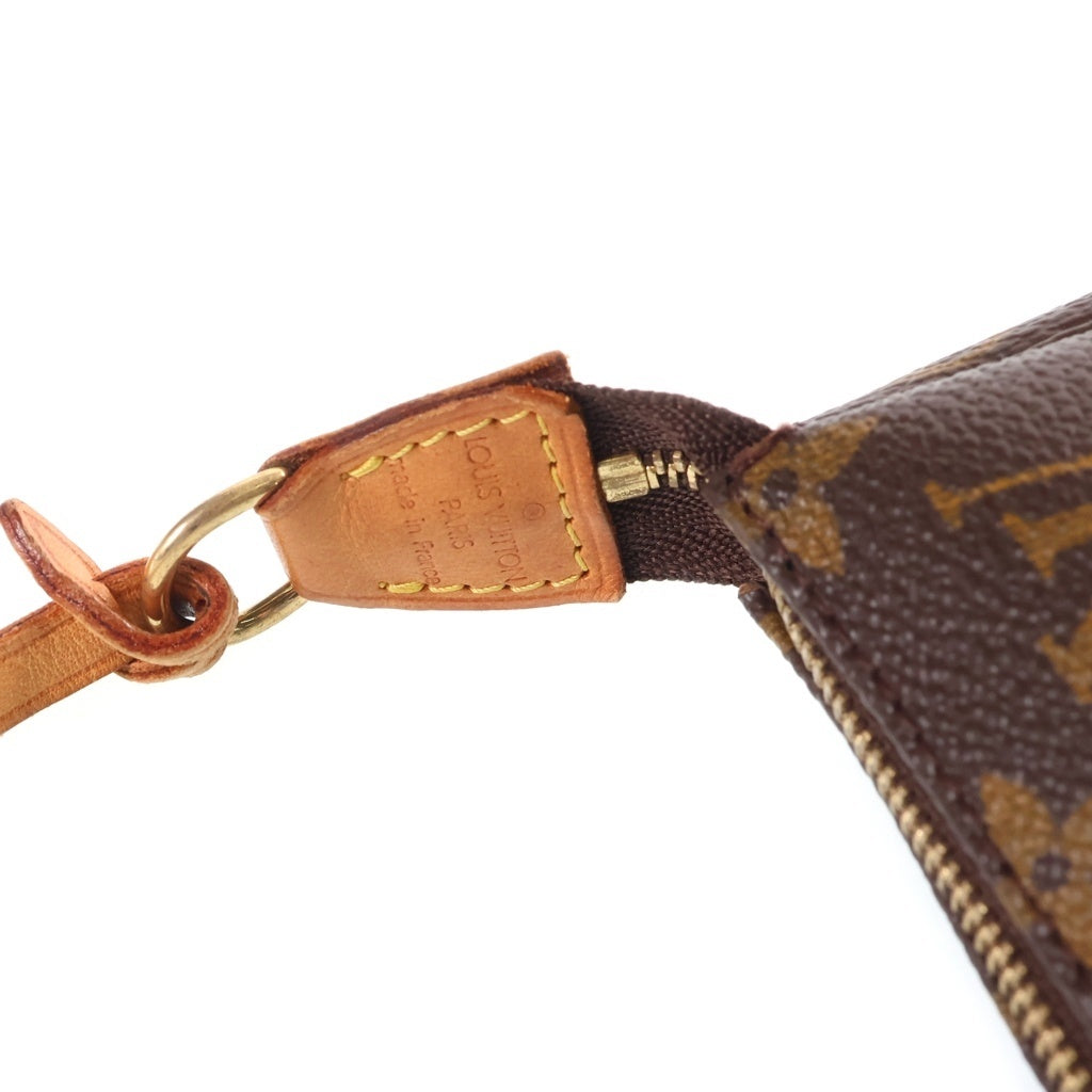 LOUIS VUITTON(ルイヴィトン) モノグラム ポシェットアクセソワール PVC レザー ハンドバッグ アクセサリーポーチ ブラウン M51980 レディース