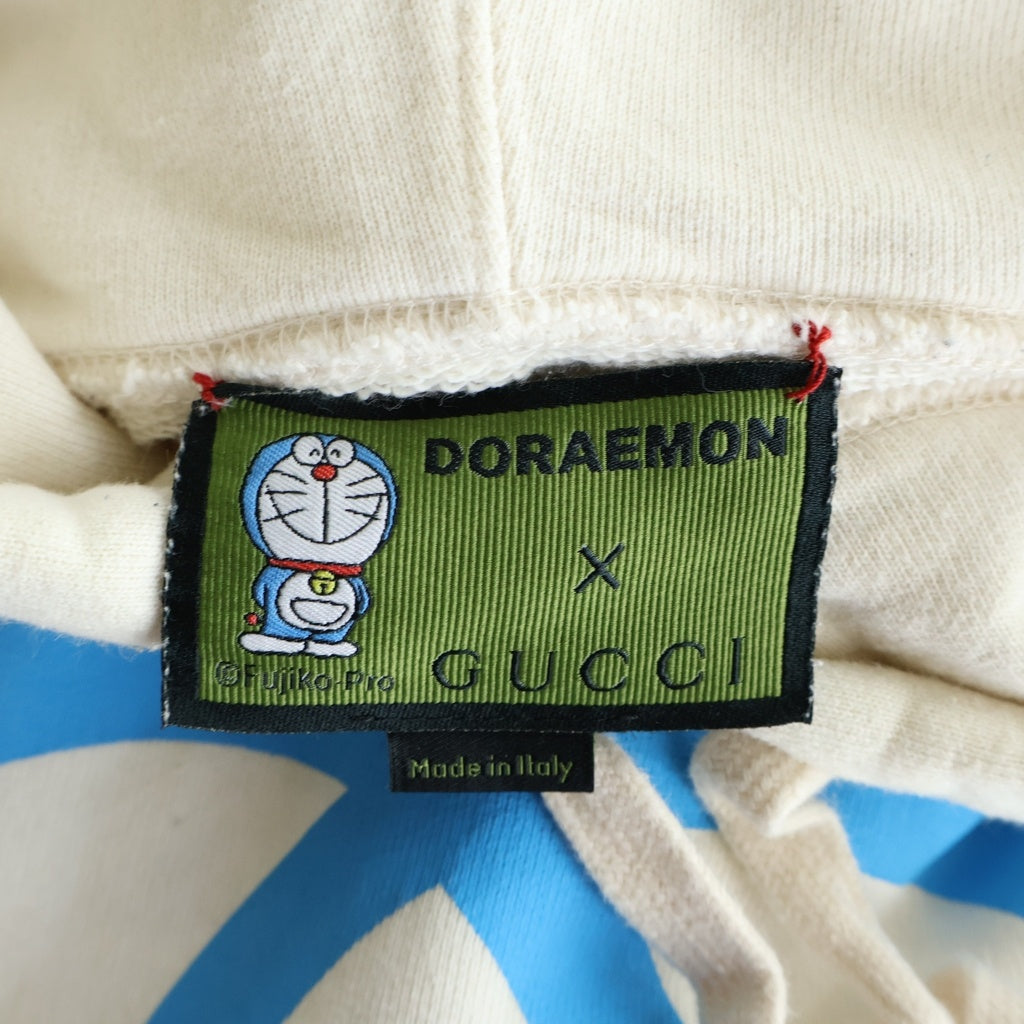 GUCCI(グッチ) ×ドラえもん インターロックングG プルオーバー スウェット パーカー フーディー アイボリー 646953