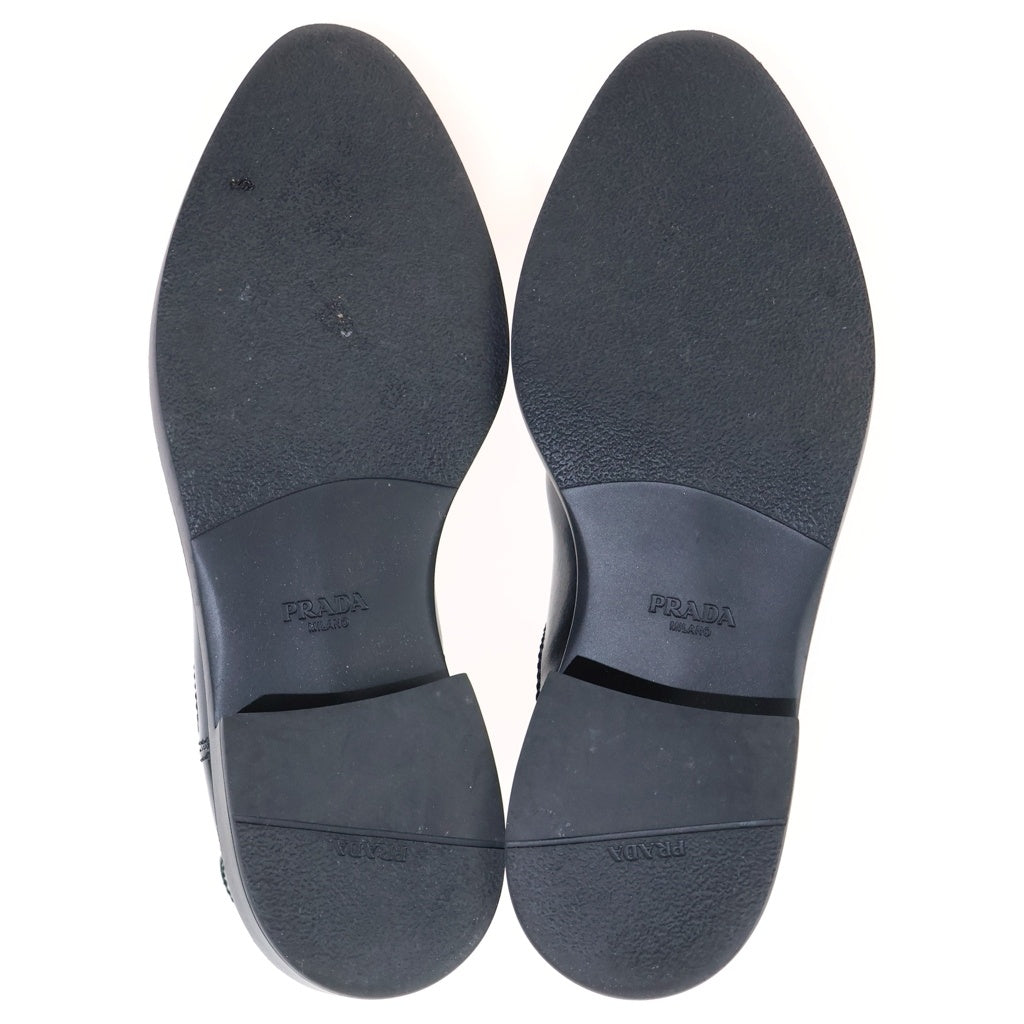 PRADA(プラダ) Brushed Leather Chelsea Boots ブラッシュドレザー サイドゴア チェルシーブーツ ブラック 1T676M レディース