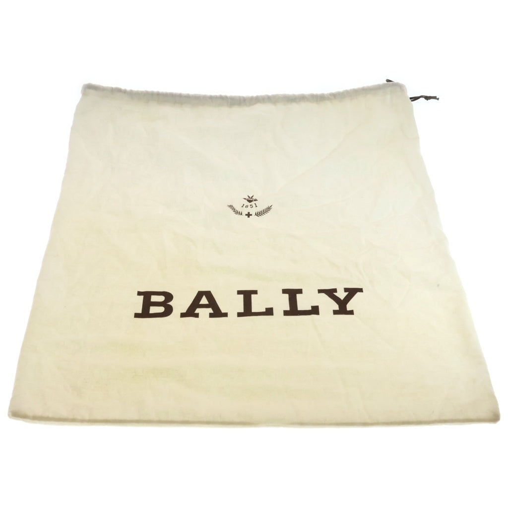 BALLY(バリー) ガンメタリックハンドバッグ ショルダーバッグ 2WAY レザー シルバー×ゴールド レディース