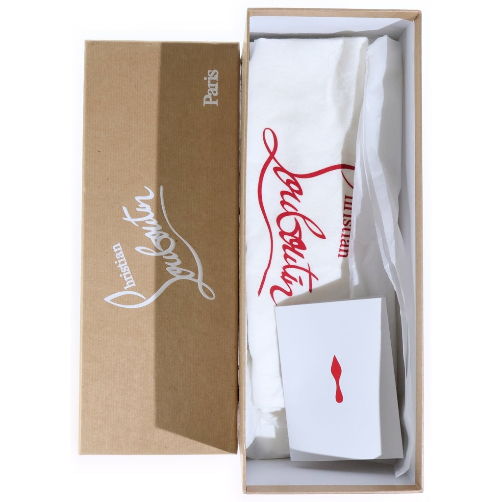 CHRISTIAN LOUBOUTIN(クリスチャンルブタン) スパイクスタッズ ラバー フラットビーチサンダル ホワイト