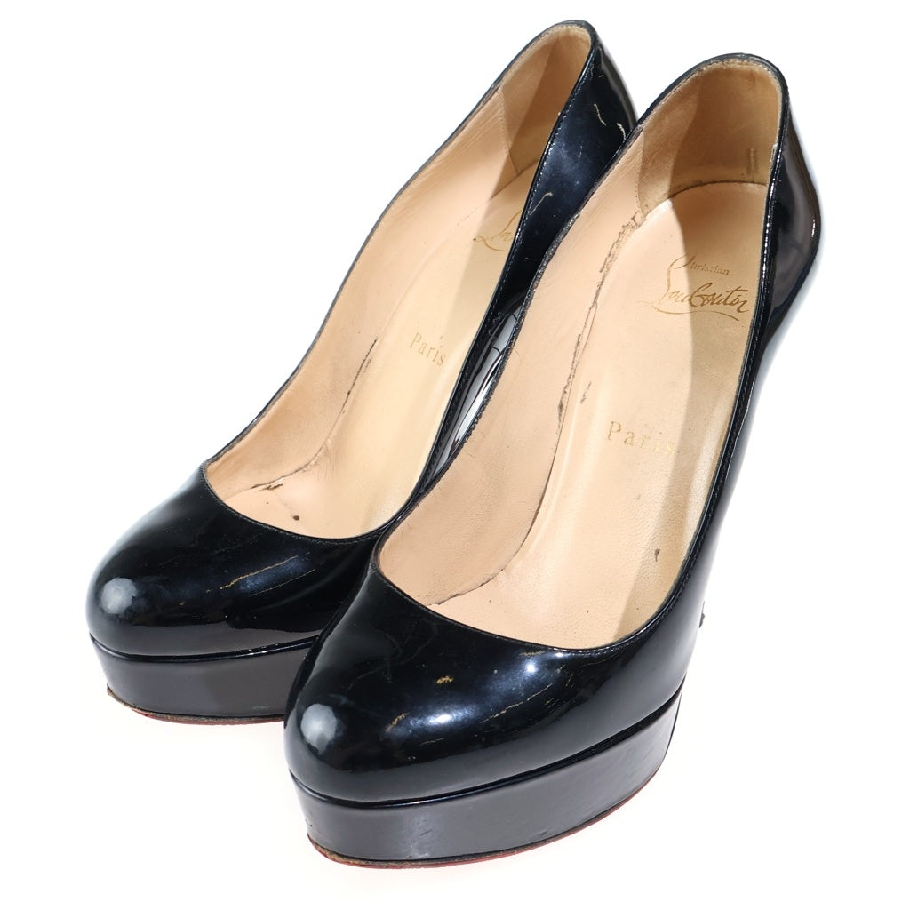 CHRISTIAN LOUBOUTIN(クリスチャンルブタン) Heel Pumps パテントレザー ヒールパンプス ピンヒール ブラック レディース