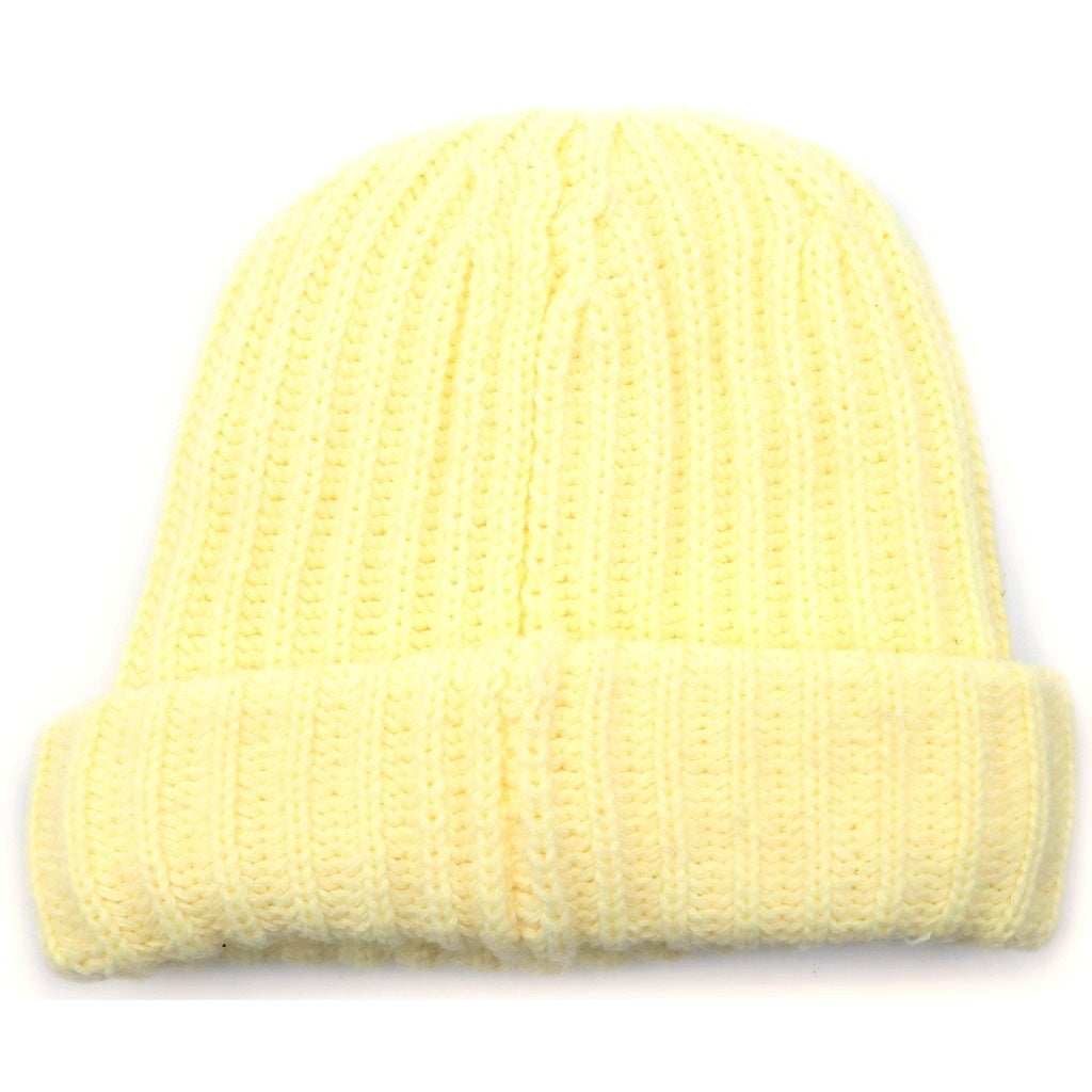 SUPREME(シュプリーム) 22AW Ribbed Beanie リブ ビーニー ニット帽 アクリル クリーム レディース