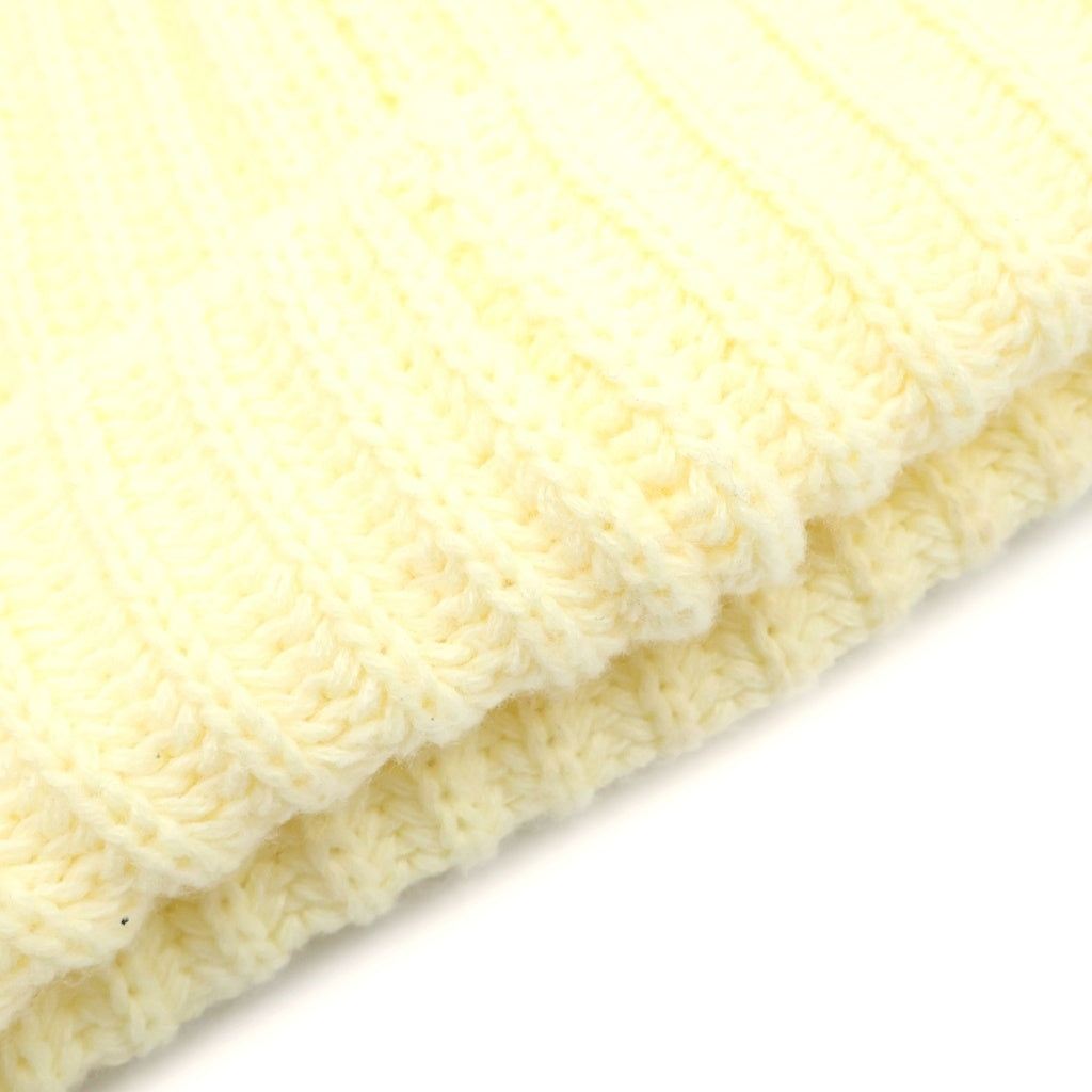 SUPREME(シュプリーム) 22AW Ribbed Beanie リブ ビーニー ニット帽 アクリル クリーム レディース