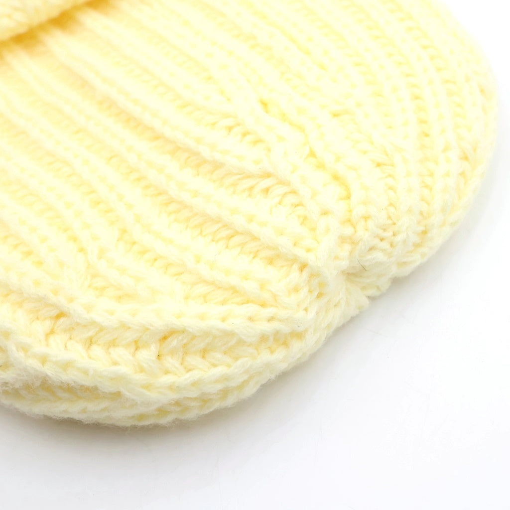 SUPREME(シュプリーム) 22AW Ribbed Beanie リブ ビーニー ニット帽 アクリル クリーム レディース