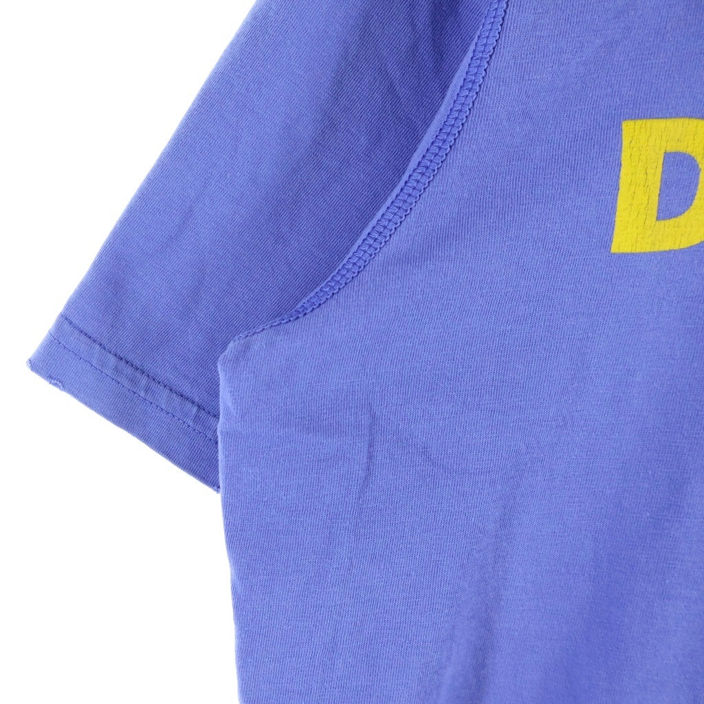 DSQUARED2(ディースクエアード) ロゴプリントクルーネック半袖Tシャツ ブルー