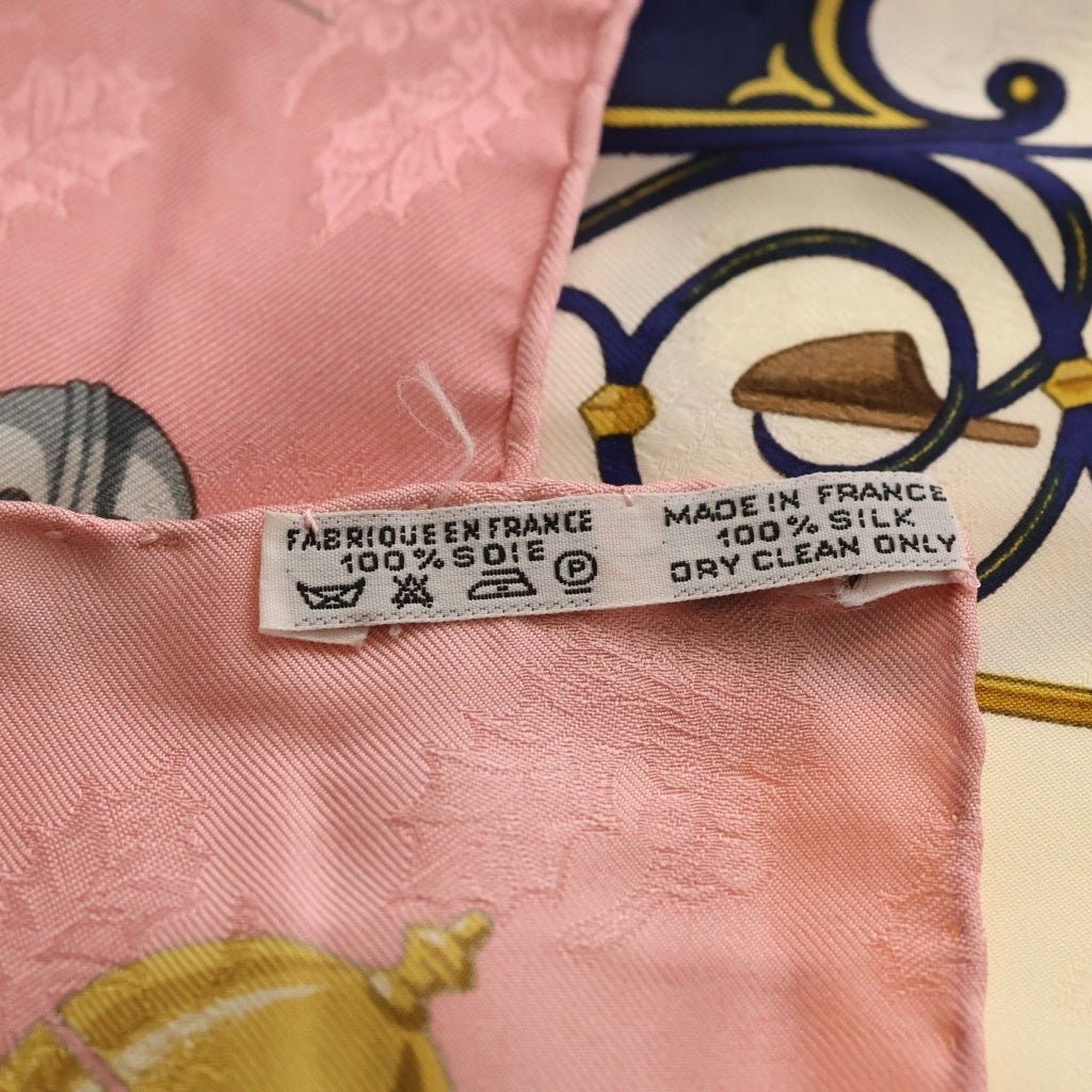 HERMES(エルメス) カレ90 羽飾りと鈴 マルチカラー シルク スカーフ レディース