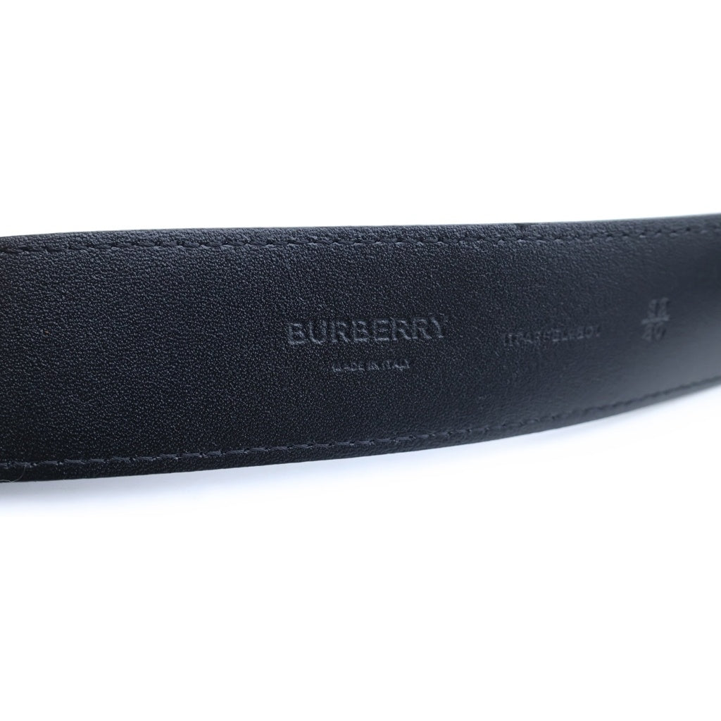 BURBERRY(バーバリー) ■レターグラフィック レザーベルト ブラック×レッド×シルバー #32/80