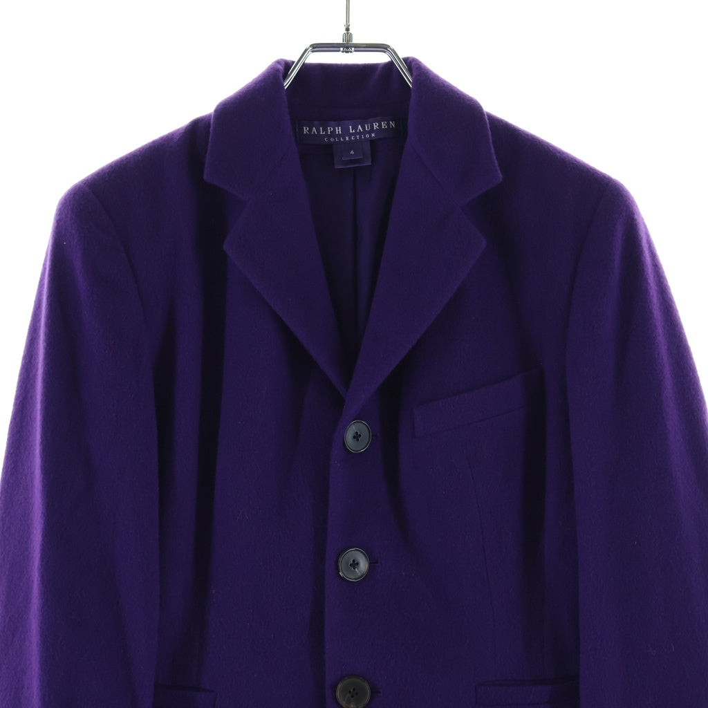 RALPH LAUREN(ラルフローレン) カシミヤ 3B テーラードジャケット パープル レディース