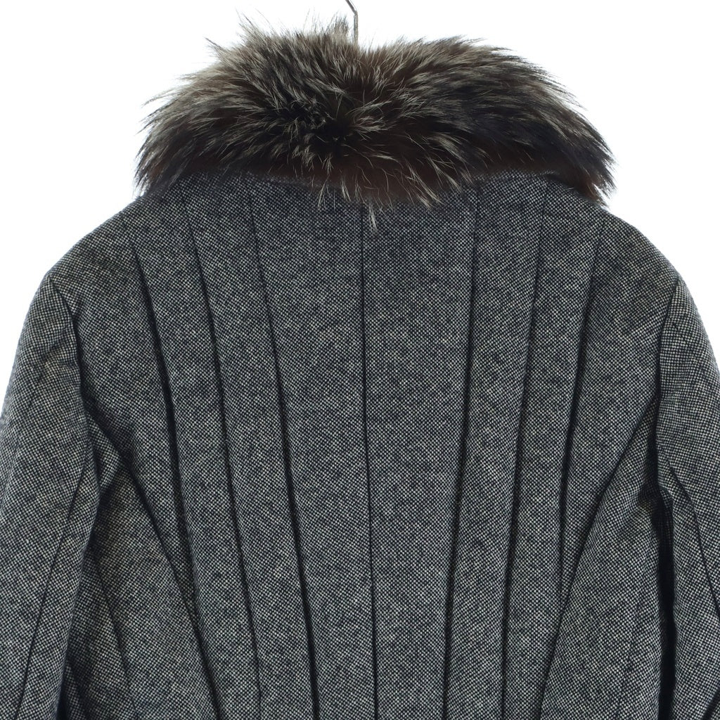 BALLY(バリー) ウール ジップアップ ダウンジャケット グレー レディース