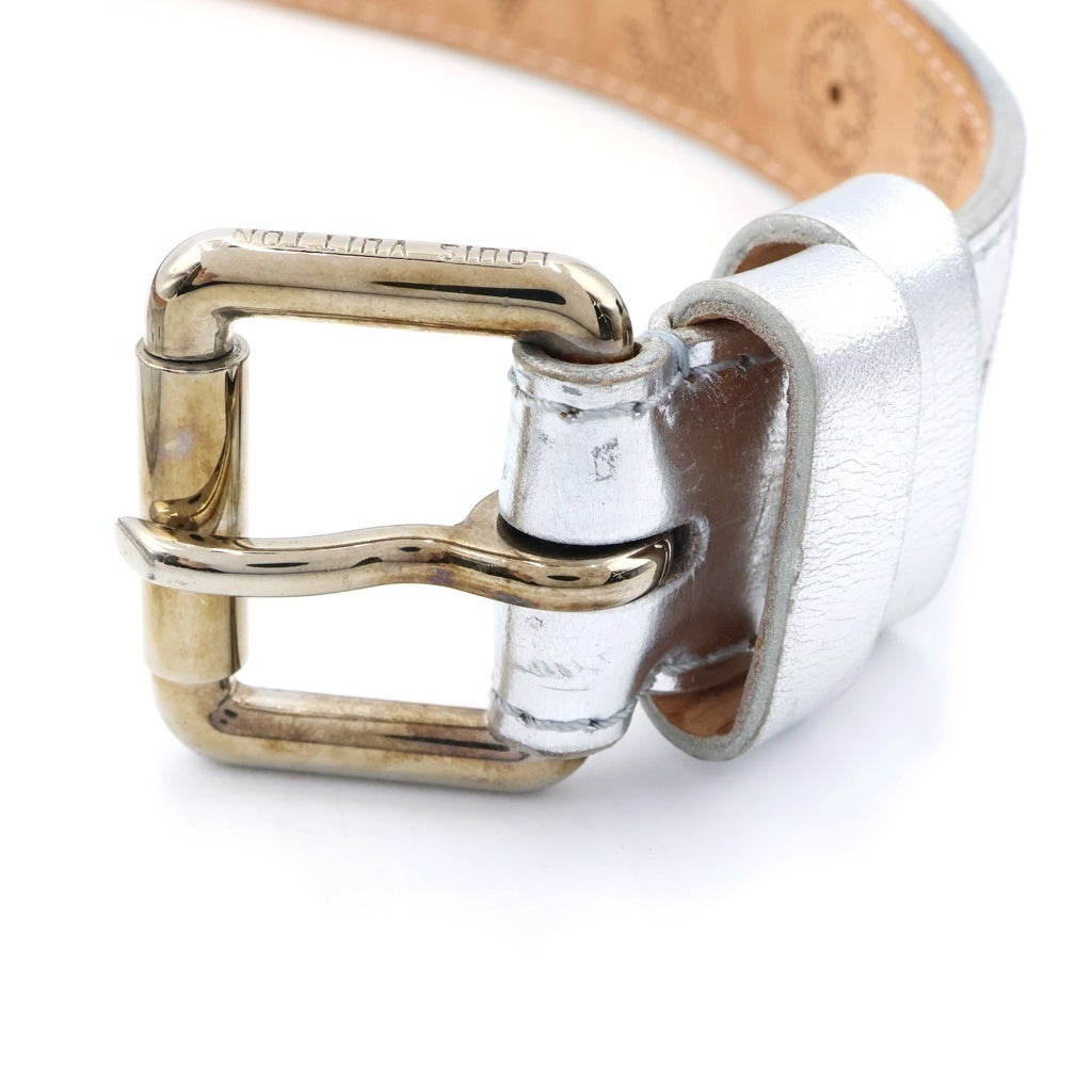 LOUIS VUITTON(ルイヴィトン) モノグラム マヒナ ベルト シルバー パーフォレーション CA1017