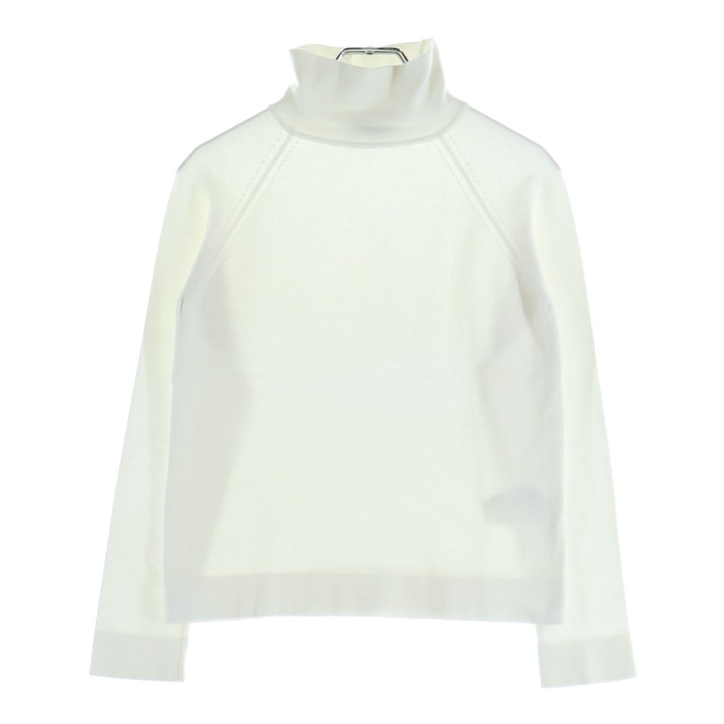Max Mara(マックスマーラ) ラグランスリーブ ハイネックニット セーター コットン ポリエステル ホワイト レディース