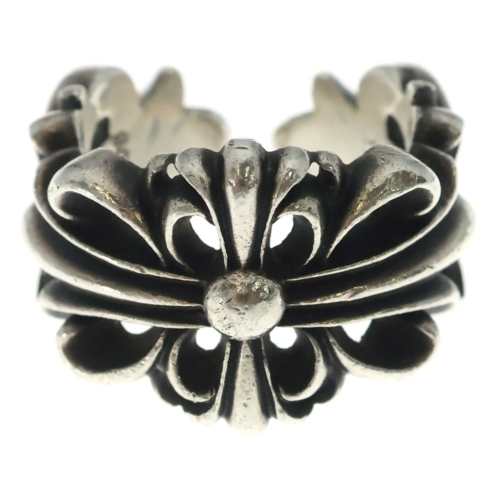 CHROME HEARTS(クロムハーツ) DBL FLRL CRS ダブルフローラルクロス リング シルバー BCA390