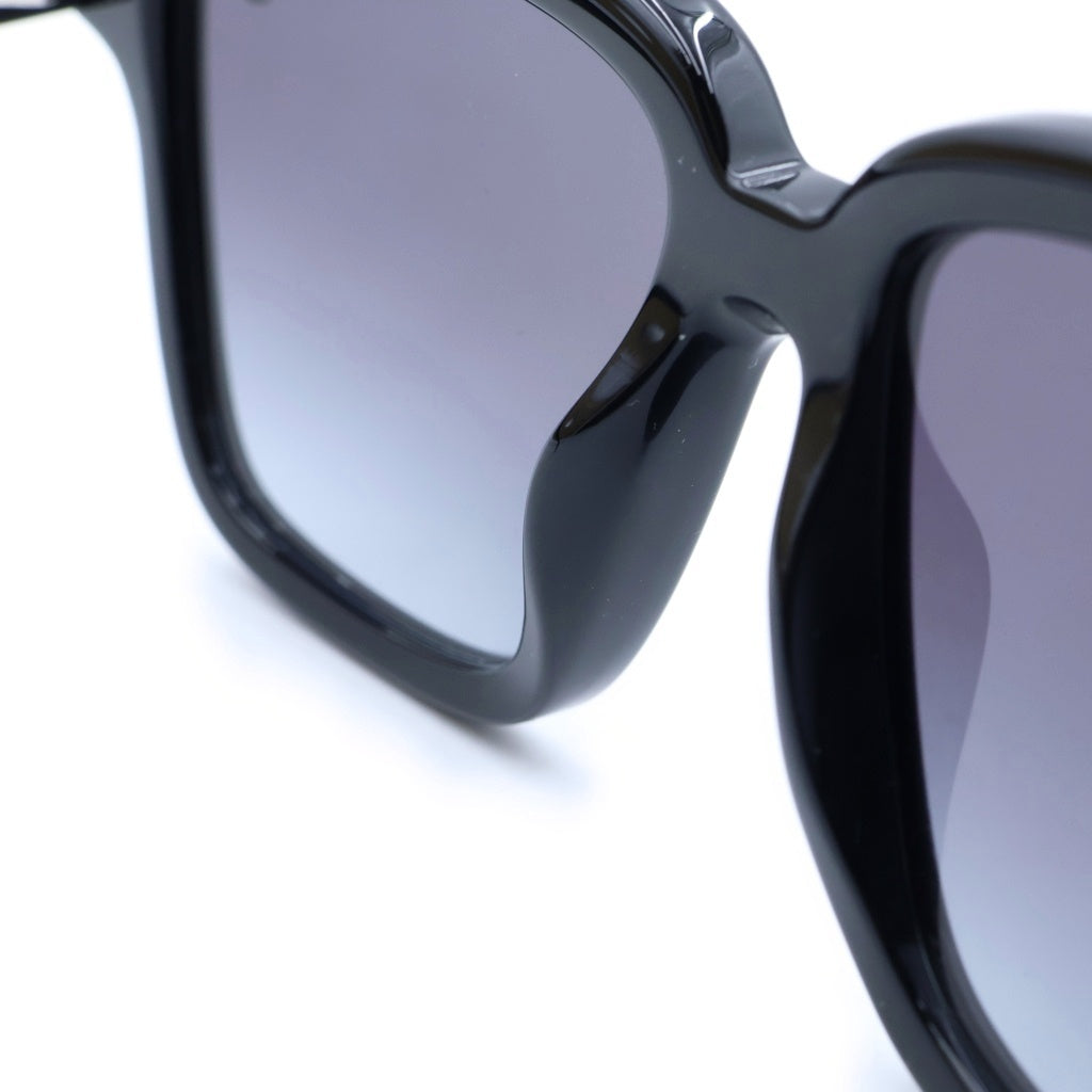 MONCLER(モンクレール) Clasico スクエアフレーム カラーレンズ サングラス メガネ 眼鏡 アイウェア ブラック ME6026F