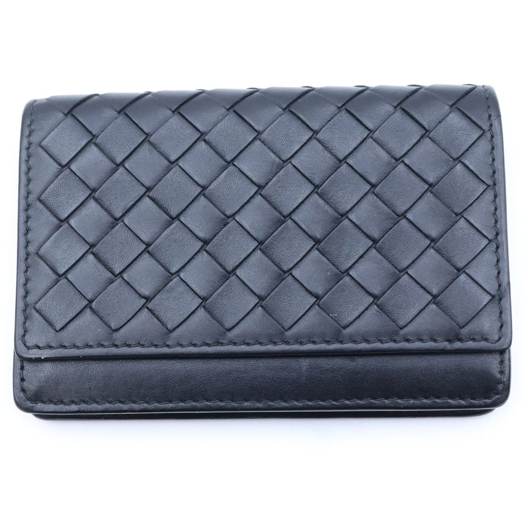BOTTEGA VENETA(ボッテガヴェネタ) イントレチャート レザー カードケース 名刺入れ ブラック
