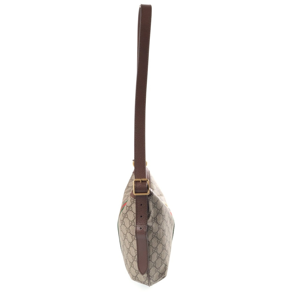 GUCCI(グッチ) オフィディア GGマーモント シェリーライン ショルダーバッグ ハンドバッグ ベージュ×ブラウン PVC×レザー 598125 レディース