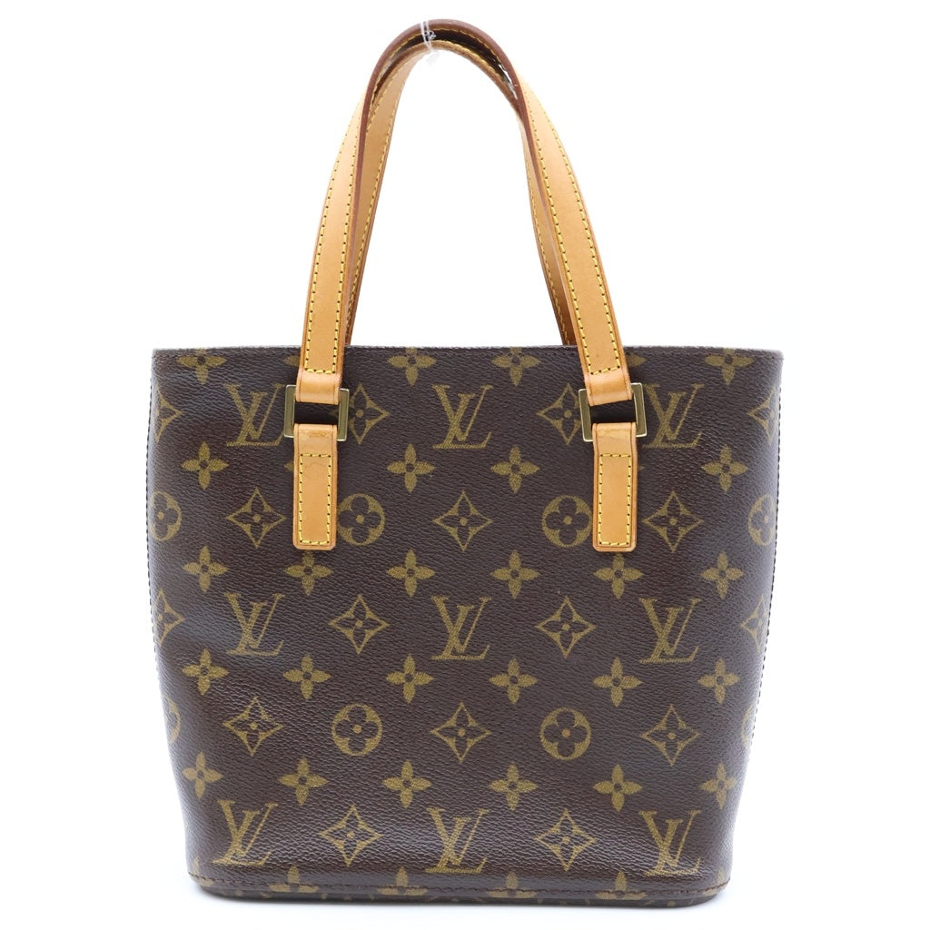 LOUIS VUITTON(ルイヴィトン) モノグラム ヴァヴァンPM ハンドバッグ ミニトートバッグ ブラウン レザー×PVC M51172 ゴールド金具 レディース