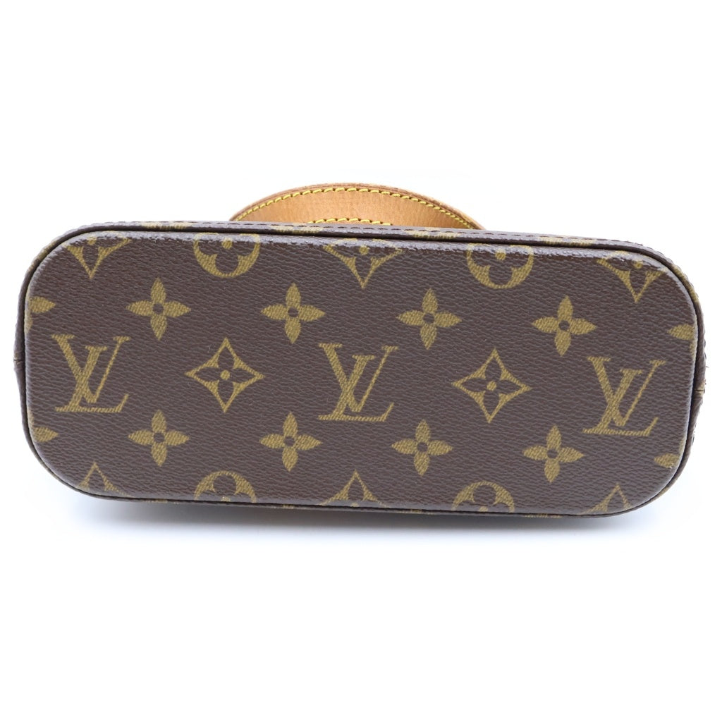 LOUIS VUITTON(ルイヴィトン) モノグラム ヴァヴァンPM ハンドバッグ ミニトートバッグ ブラウン レザー×PVC M51172 ゴールド金具 レディース