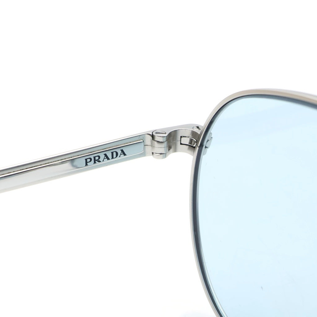 PRADA(プラダ) ティアドロップフレーム アビエイター カラーレンズ サングラス メガネ 眼鏡 アイウェア シルバー SPRA54