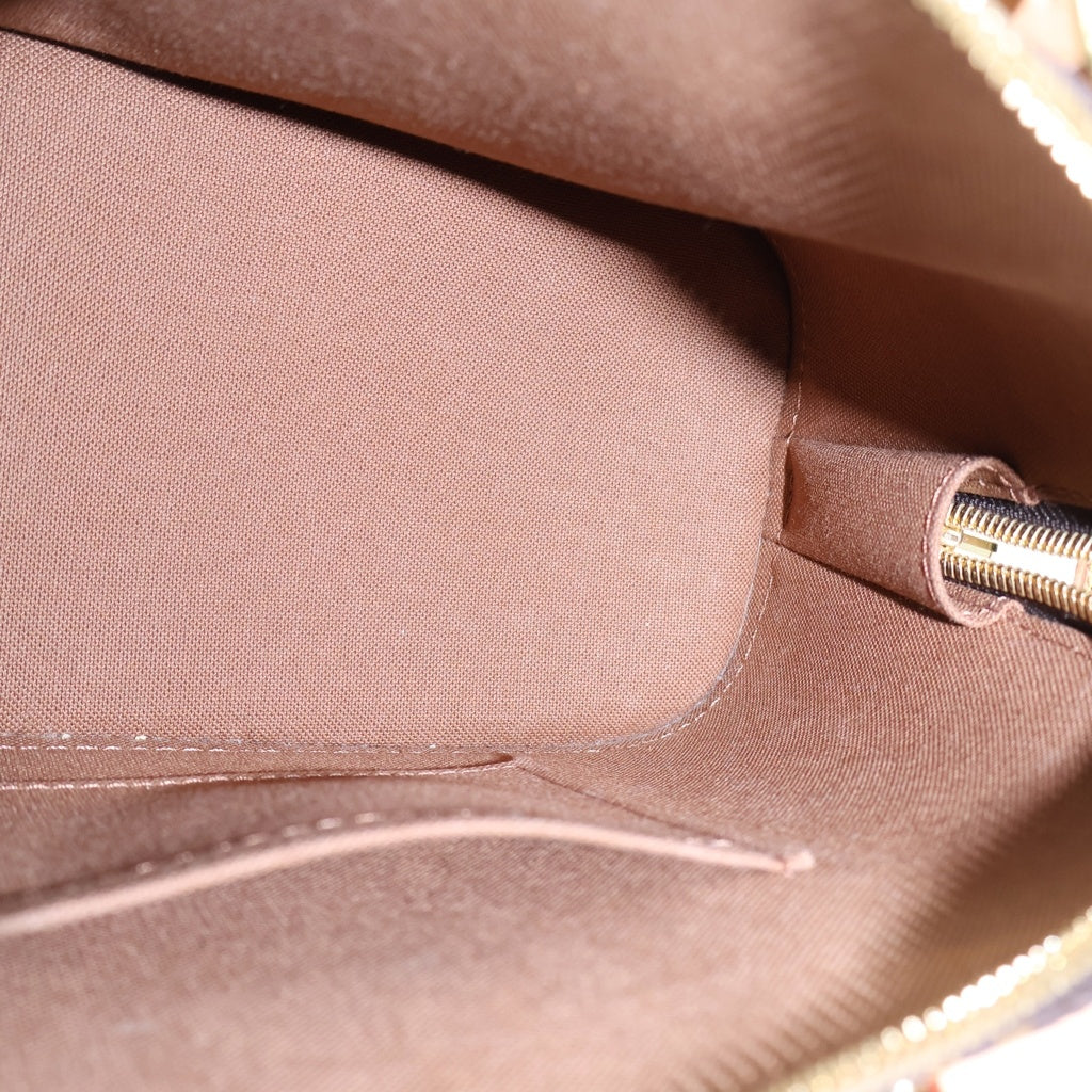 LOUIS VUITTON(ルイヴィトン) モノグラム アルマBB 2WAYハンドバッグ ショルダーバッグ ブラウン レザー×PVC M53152 ゴールド金具 レディース