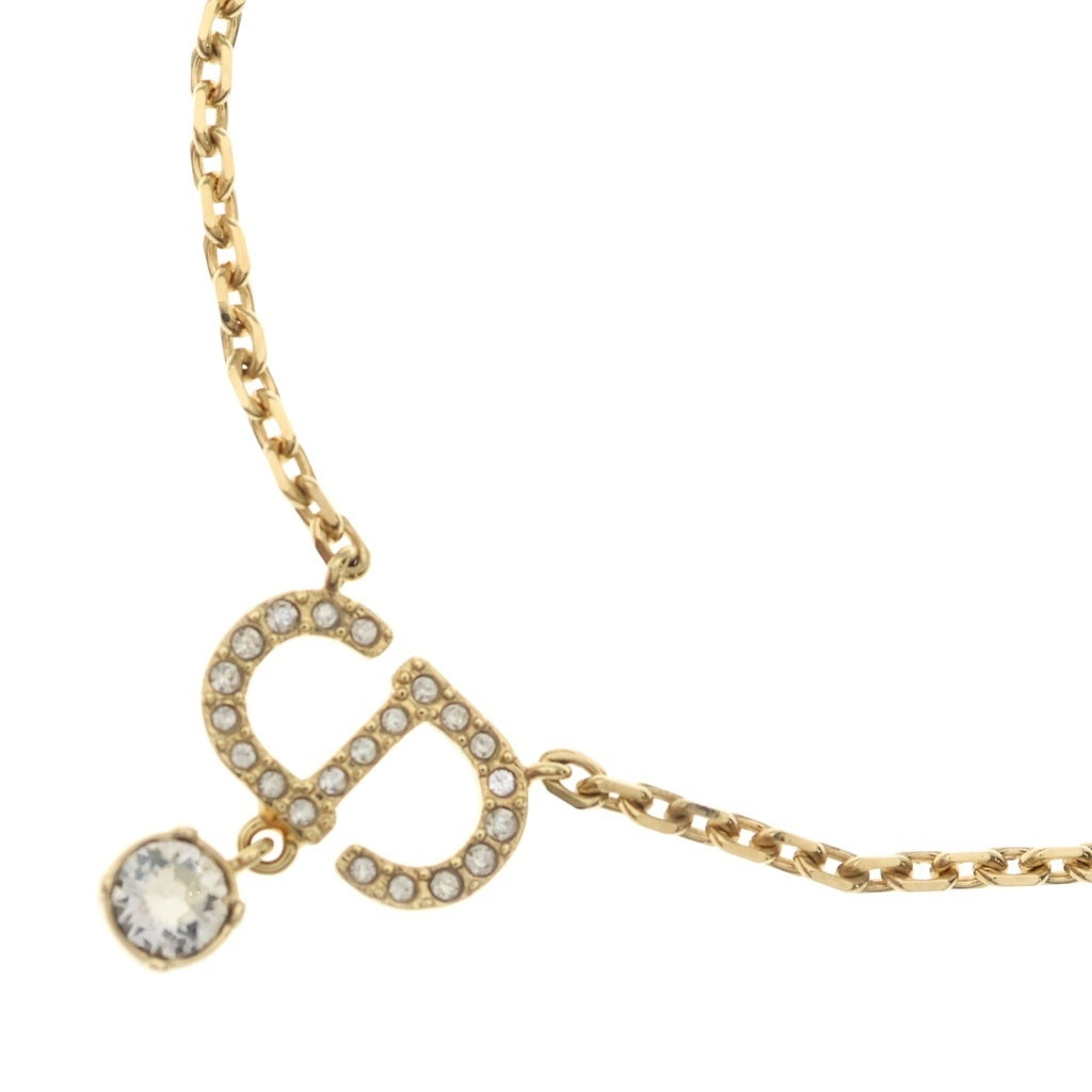 Christian Dior(クリスチャンディオール) CDロゴ ネックレス メッキ ゴールド レディース