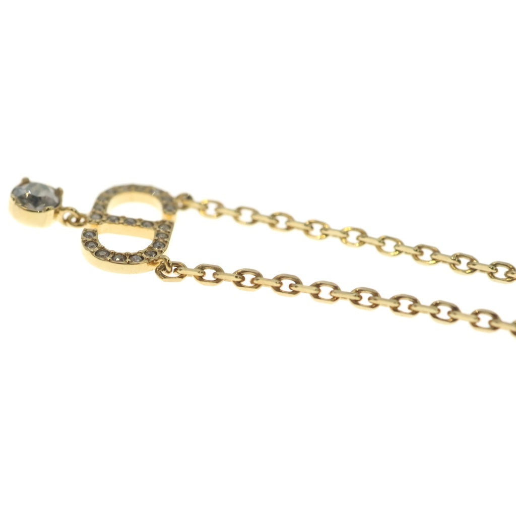 Christian Dior(クリスチャンディオール) CDロゴ ネックレス メッキ ゴールド レディース