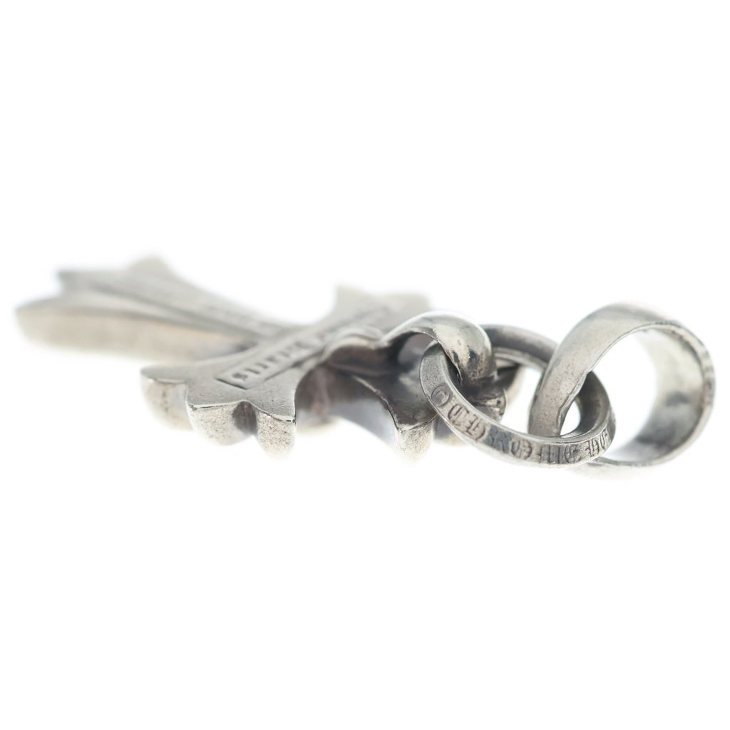 CHROME HEARTS(クロムハーツ) CH CRS SML W/BALE Wベイル スモールCHクロス ペンダントトップ シルバー BCA218