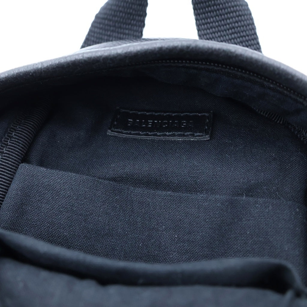 BALENCIAGA(バレンシアガ) エクスプローラー ミニバックパック クロスボディ 2wayショルダー レザー ブラック 656060