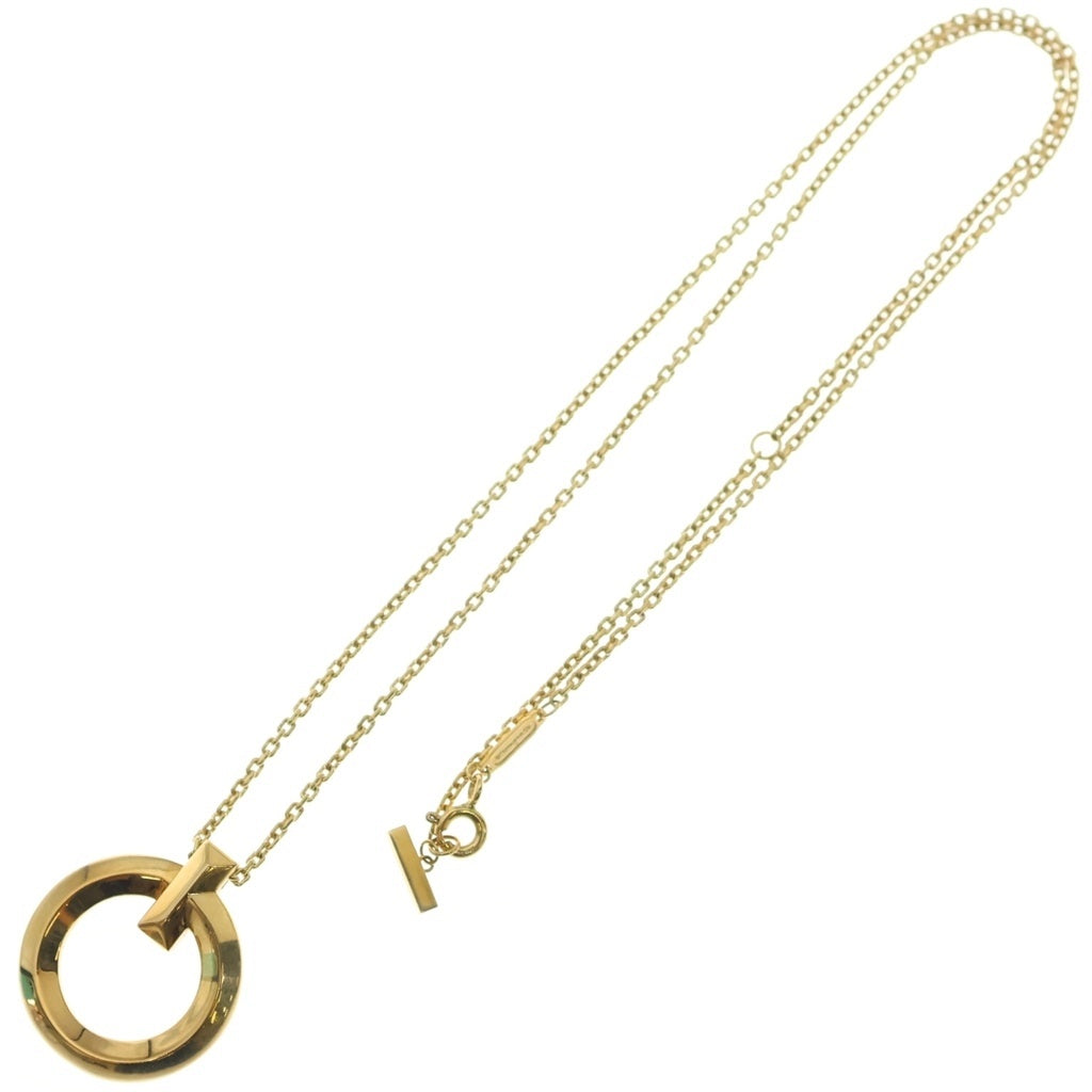 TIFFANY & Co.(ティファニー) Tワン サークル スモール ネックレス Au750 イエローゴールド レディース