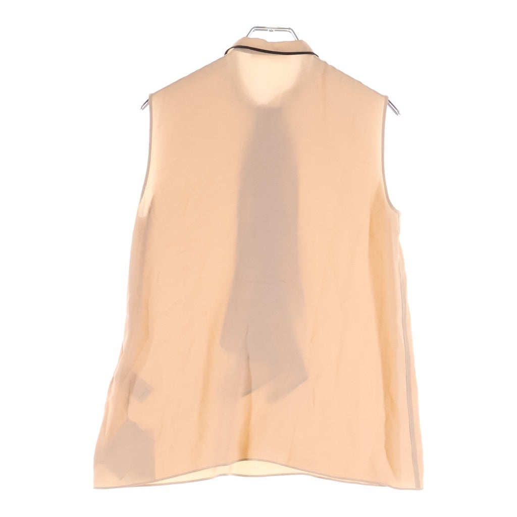 CELINE(セリーヌ) ■フリル ノースリーブトップス ベージュ×ブラック #34 20G953170.03ND レディース