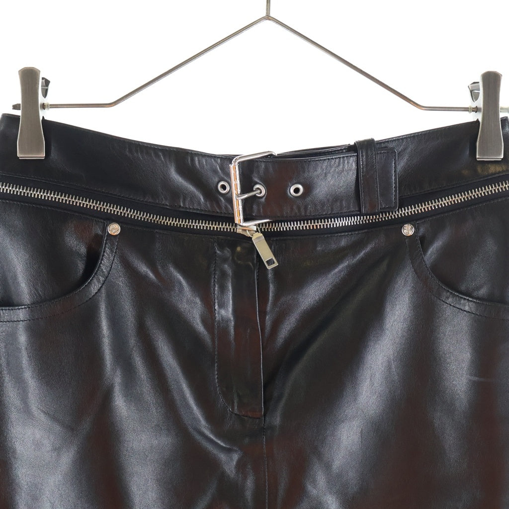 CELINE(セリーヌ) ■レザースカート ブラック #36 レディース