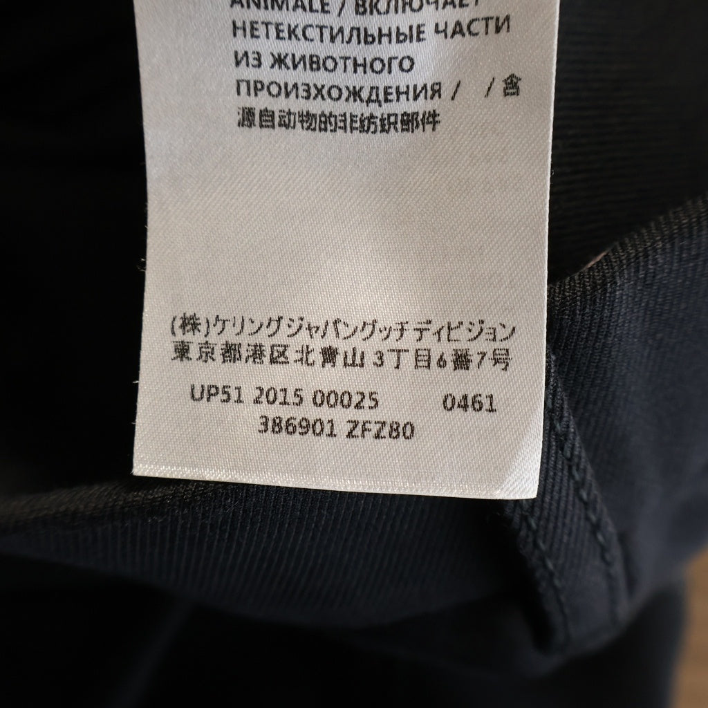 GUCCI(グッチ) ■コットンレザーライディングパンツ ブラック #36 レディース