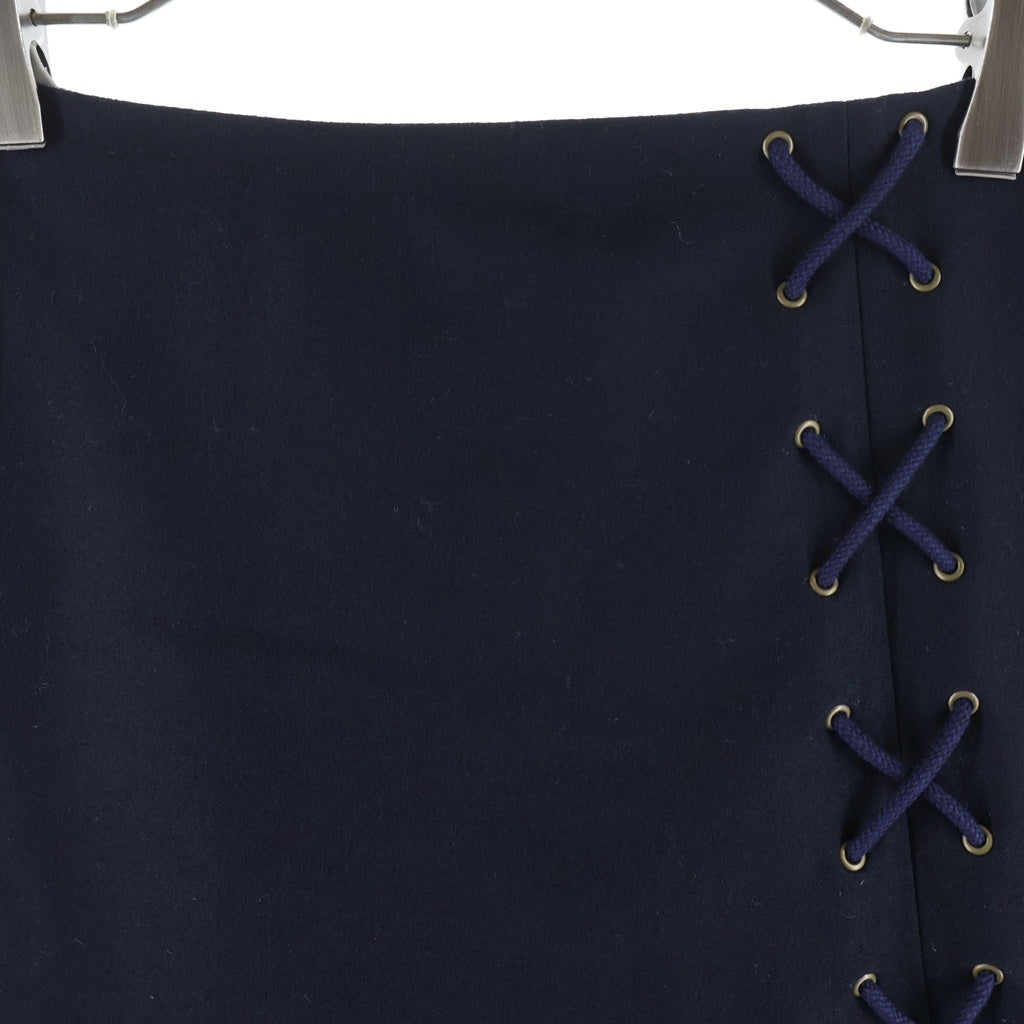 CELINE(セリーヌ) ■ウール スカート ネイビー #36 レディース