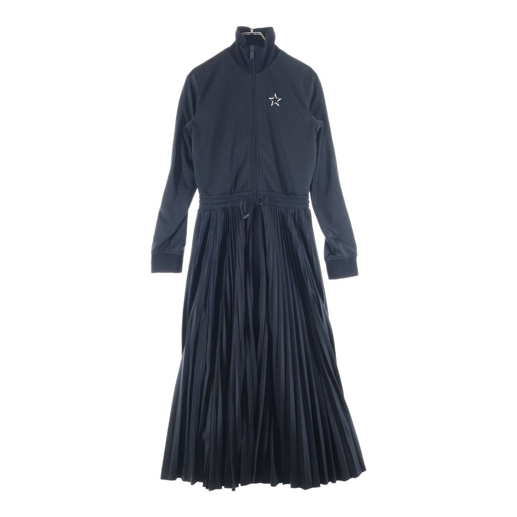 VALENTINO(ヴァレンティノ) ■バックロゴ ジャージ ロングワンピース ブラック #S TB3MJ00H5B8 レディース