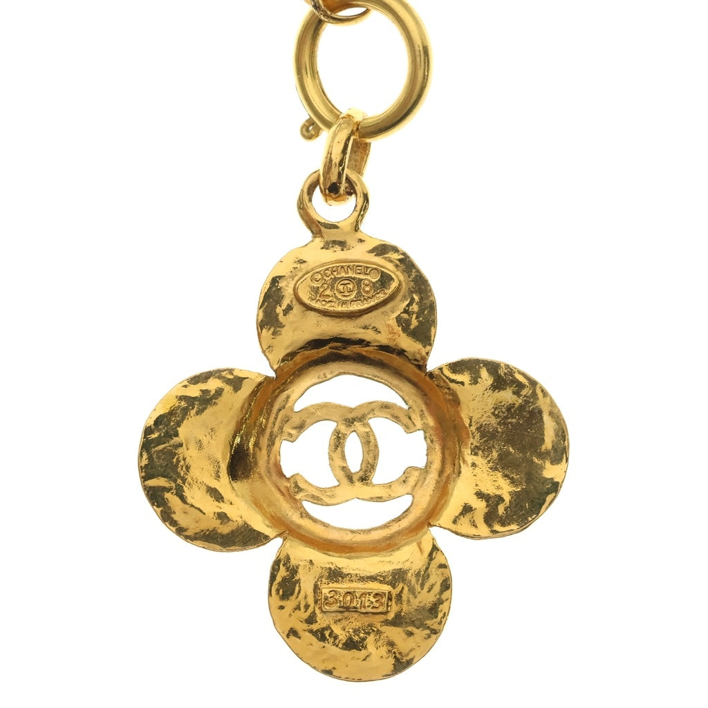 CHANEL(シャネル) ココマーク クローバー チェーン ネックレス メッキ ゴールド レディース