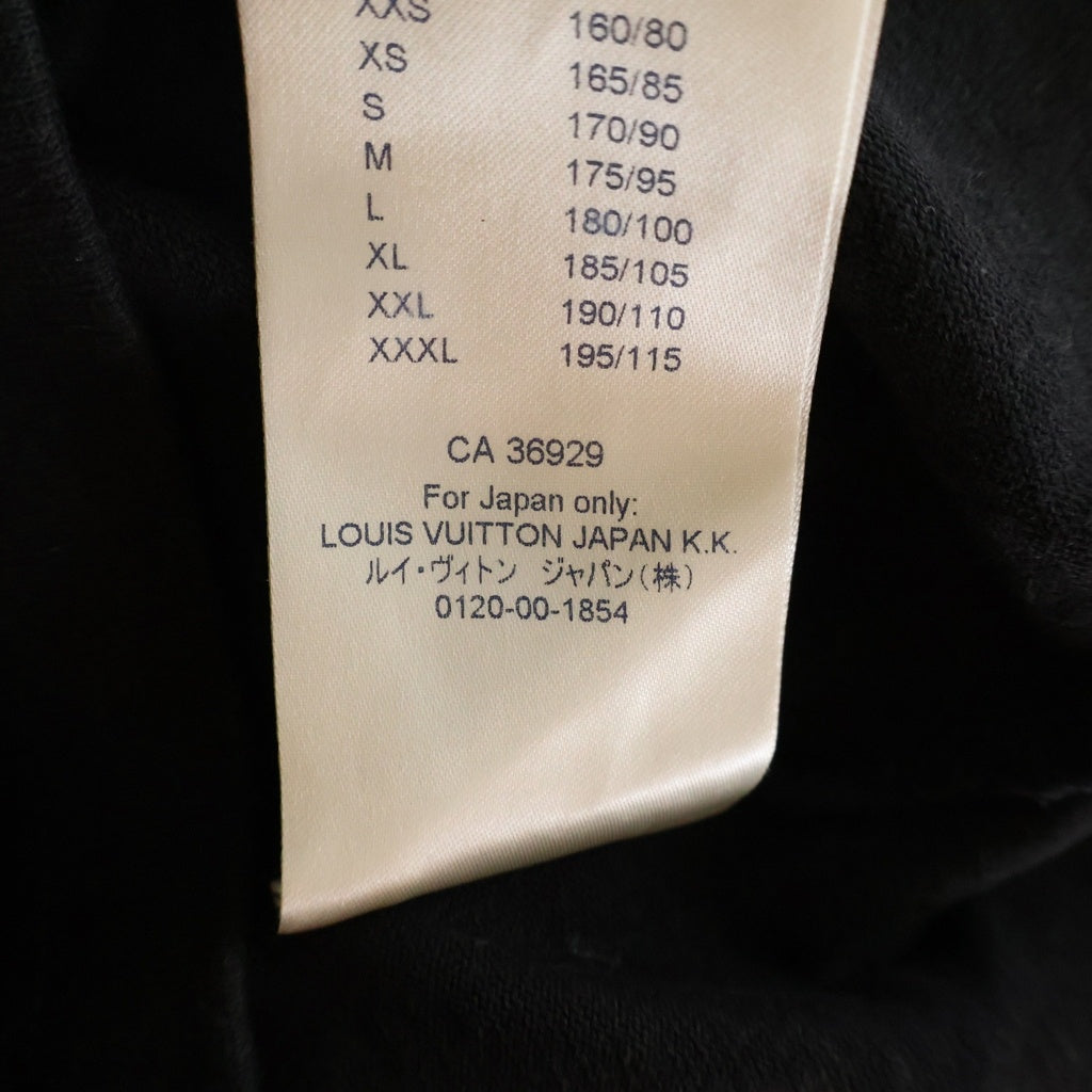 LOUIS VUITTON(ルイヴィトン) ■19AW Back Flower Print Tee バックフラワー プリント クルーネック半袖コットンTシャツ ブラック #M RM192M NPL HHY07W