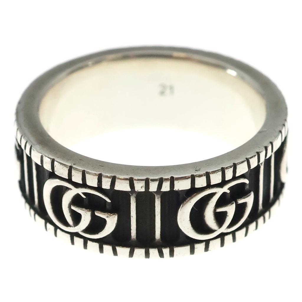 GUCCI(グッチ) ダブルGワイドリング シルバー #21 925