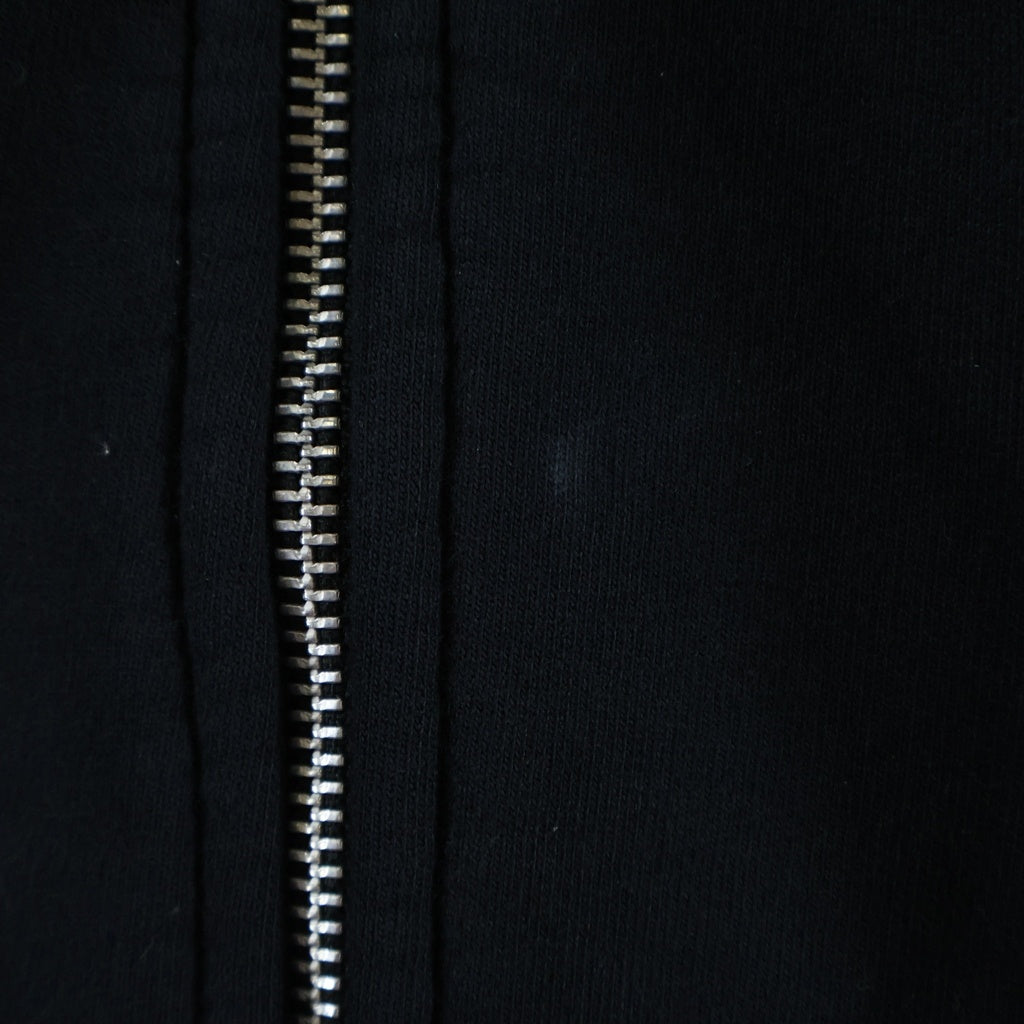 CHROME HEARTS(クロムハーツ) Vertical Logo Zip Up Hoodie ヴァーティカルロゴ 長袖ジップアップパーカー フーディ ブラック #XL