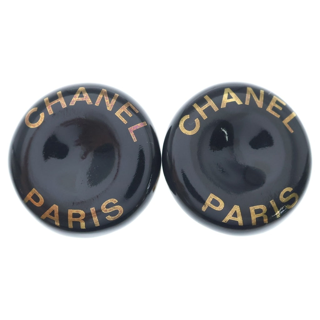 CHANEL(シャネル) シャネル ラウンドイヤリング ブラック×ゴールド GP 97P レディース