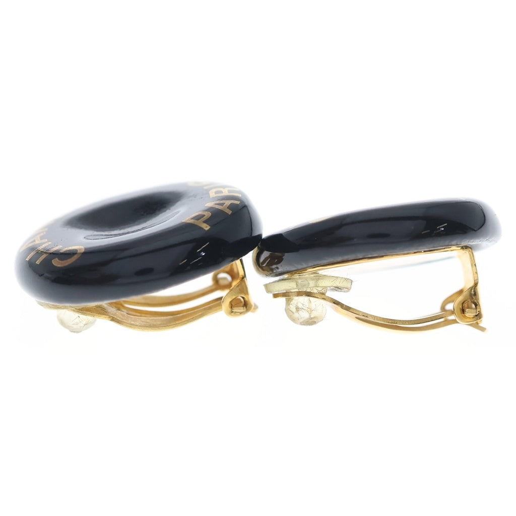 CHANEL(シャネル) シャネル ラウンドイヤリング ブラック×ゴールド GP 97P レディース