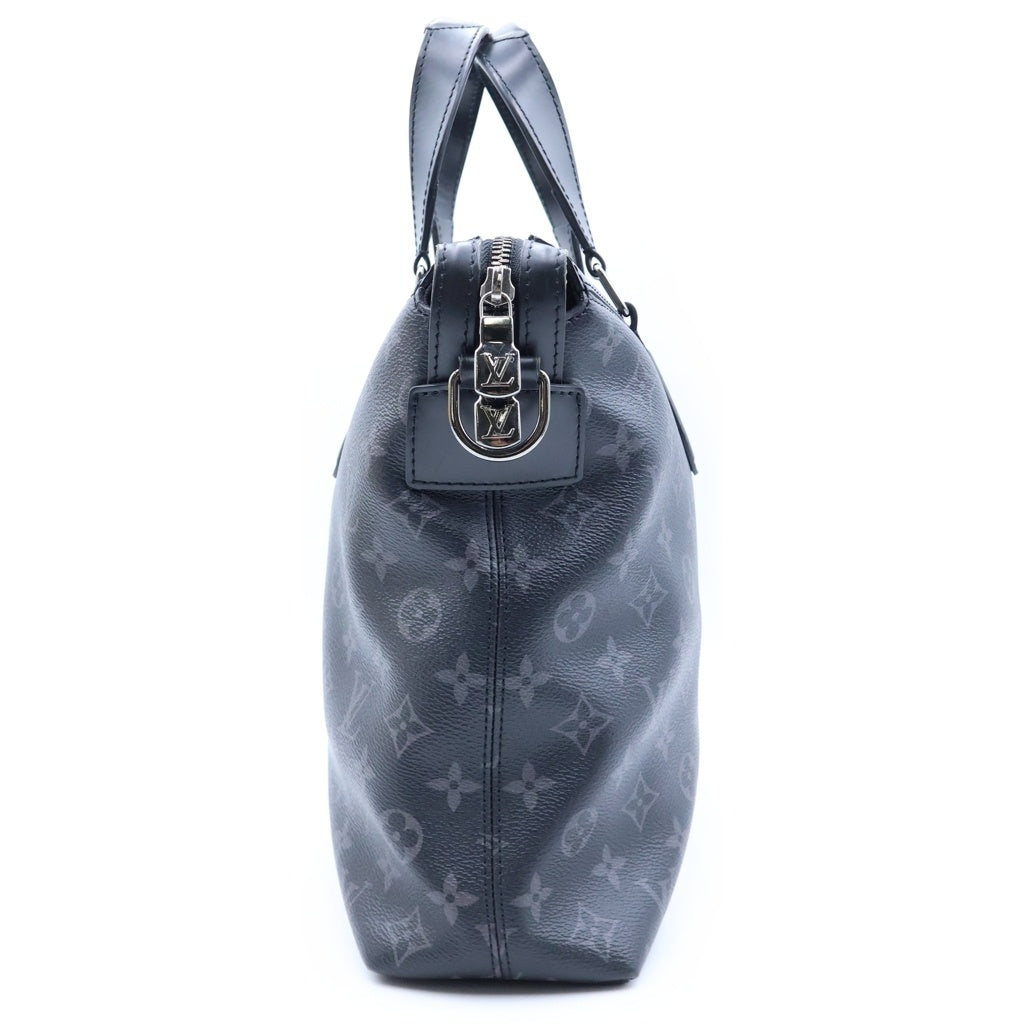 LOUIS VUITTON(ルイヴィトン) モノグラムエクリプス エクスプローラー PVC レザー ブリーフケース ハンド ビジネスバッグ シルバー金具 ブラック M40566 RFID