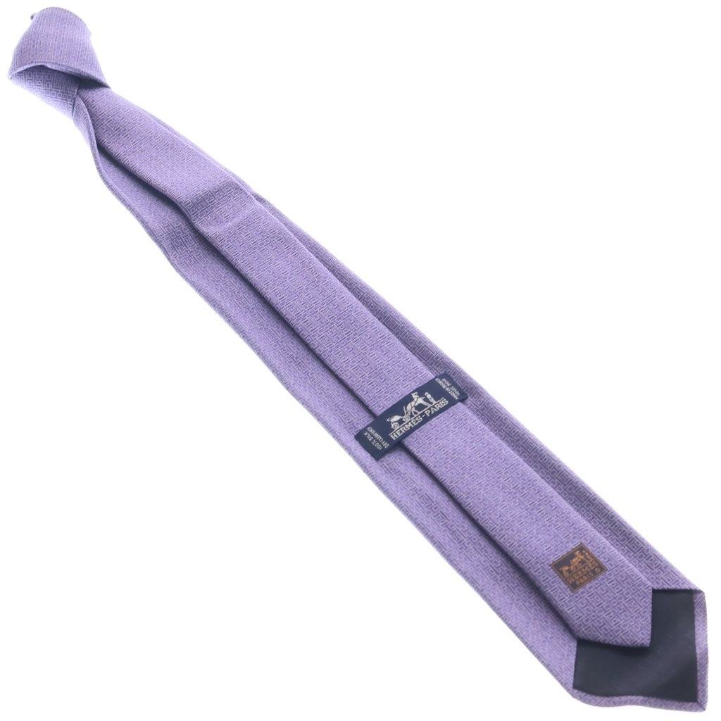 HERMES(エルメス) ネクタイ シルク パープル