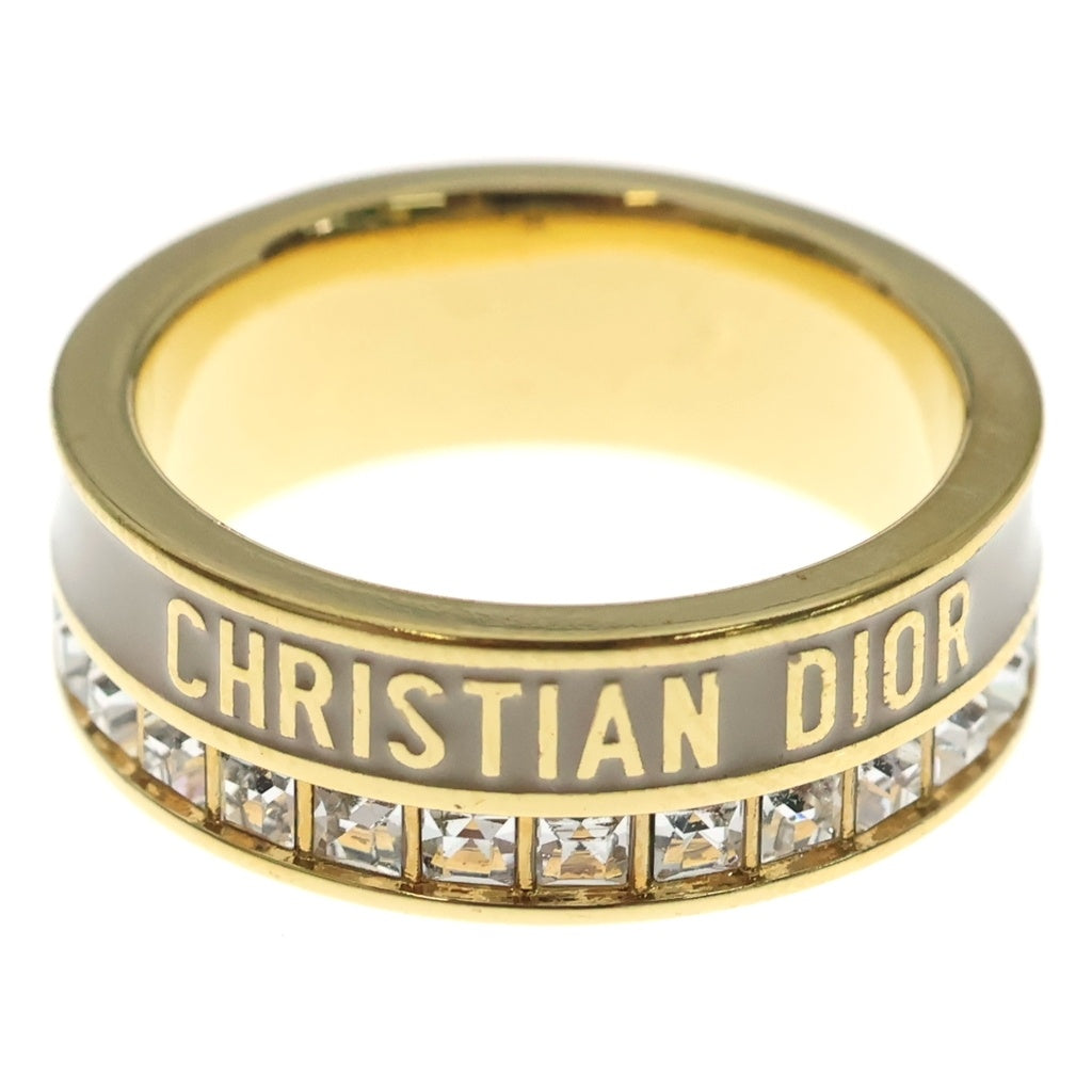 DIOR(ディオール) ナイトコード リング イエローゴールド×ベージュ メタル ラインストーン R2699WOMLQ_D16E