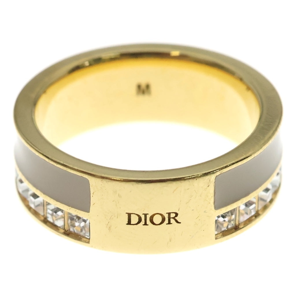 DIOR(ディオール) ナイトコード リング イエローゴールド×ベージュ メタル ラインストーン R2699WOMLQ_D16E