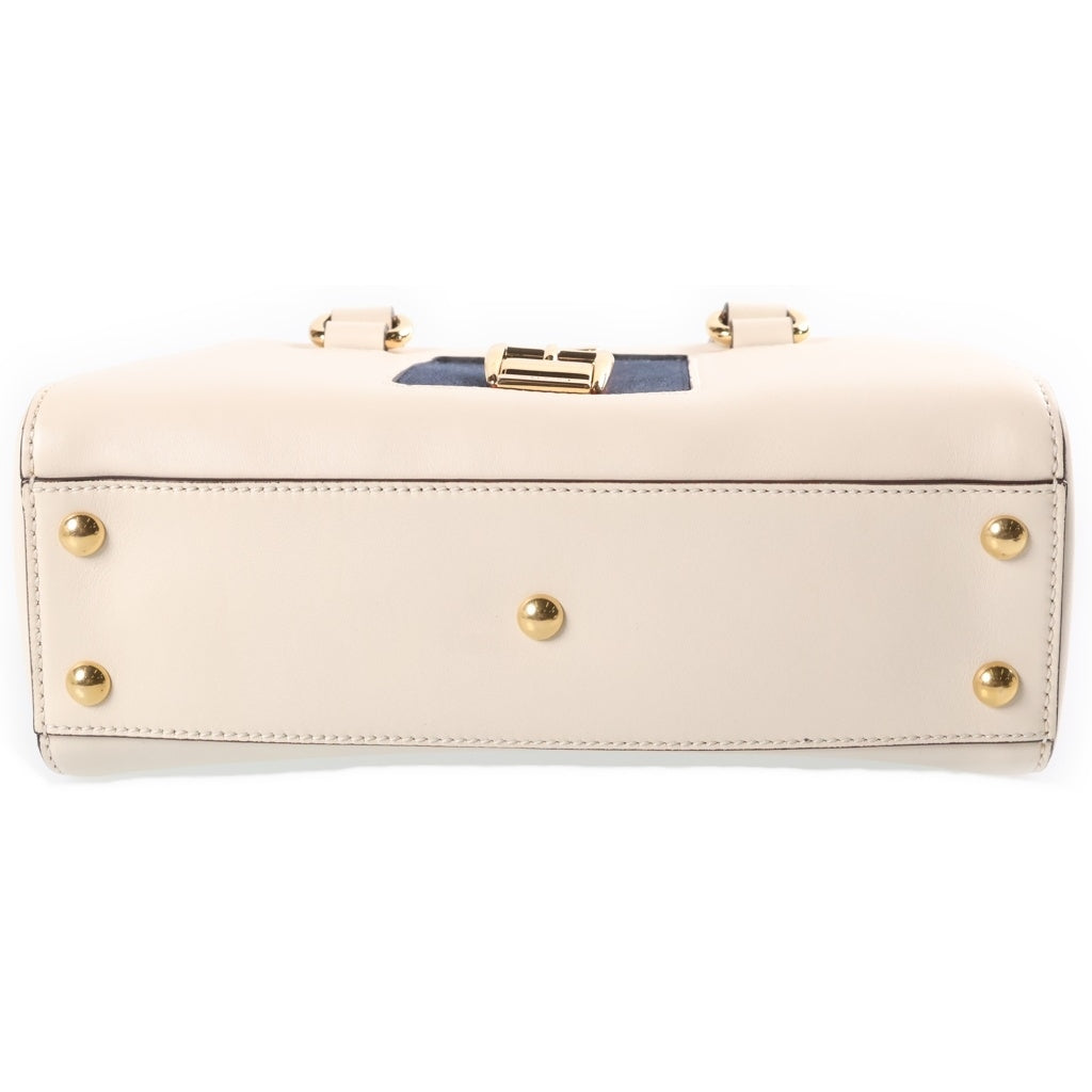 GUCCI(グッチ) シルヴィ シェリーライン レザー 2WAY ハンド ショルダーバッグ ゴールド金具 アイボリー 460381 レディース