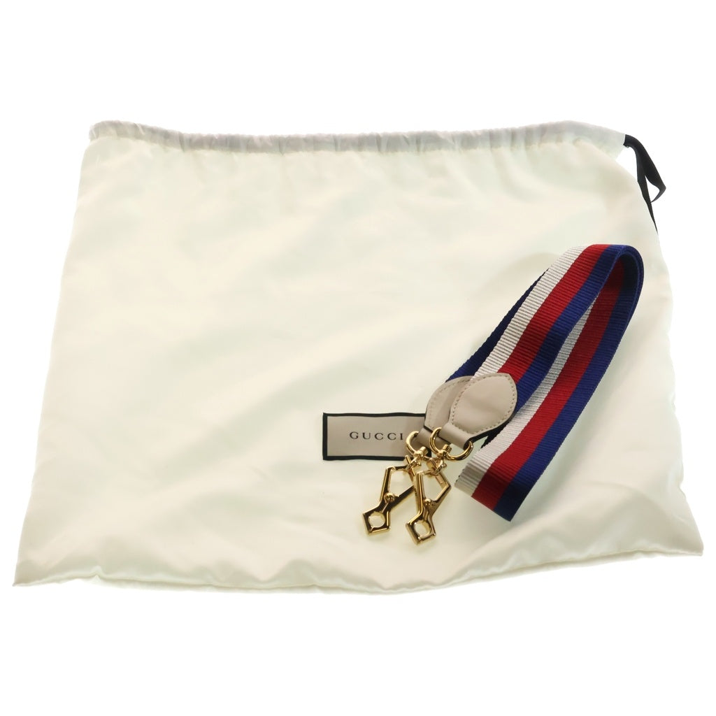 GUCCI(グッチ) シルヴィ シェリーライン レザー 2WAY ハンド ショルダーバッグ ゴールド金具 アイボリー 460381 レディース