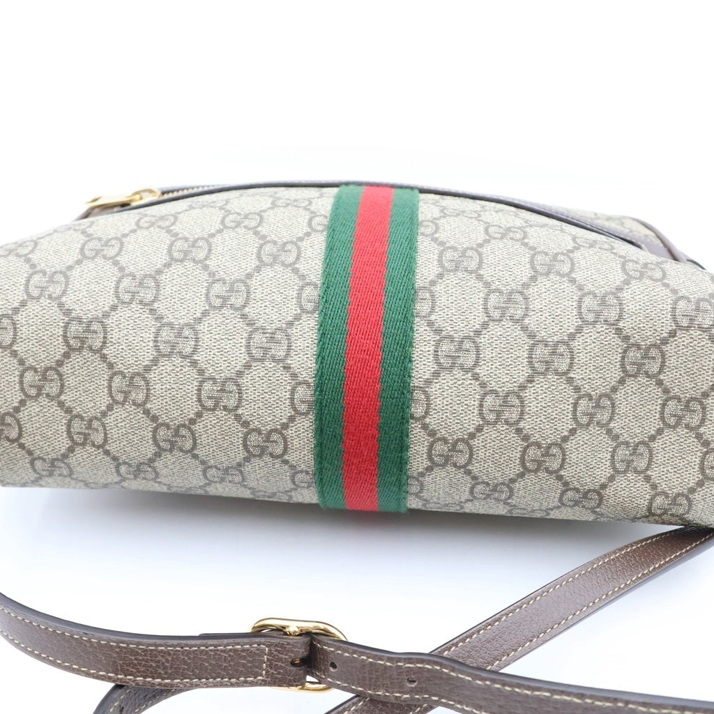 GUCCI(グッチ) オフィディア GGスプリーム スモール PVC レザー ショルダーバッグ ベージュ 517080 レディース